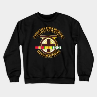 24th Evacuation Hospital w SVC Ribbon Crewneck Sweatshirt